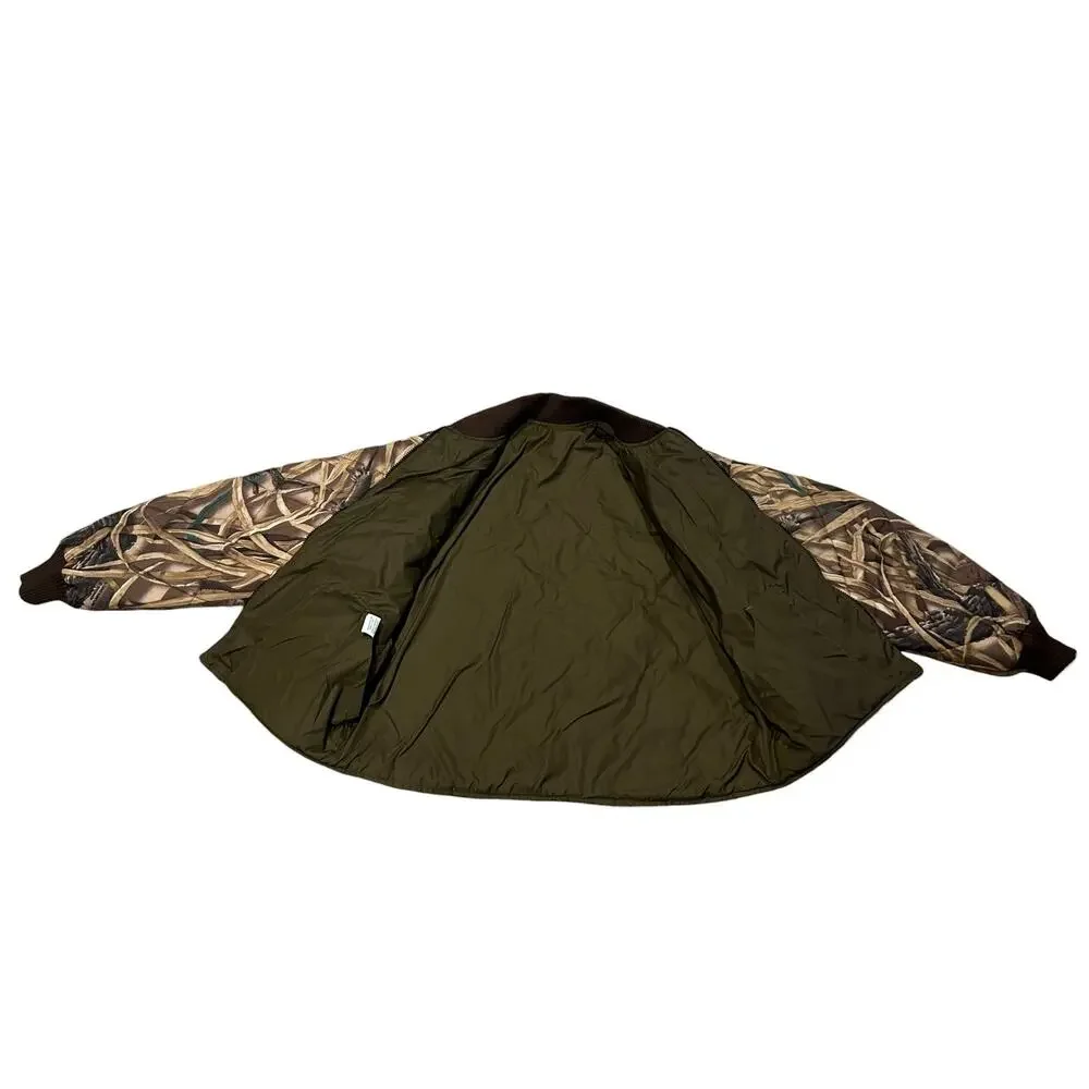 Reversible Camo Hunting Jacket Advantage Wetlands Camo Olive Mens XL